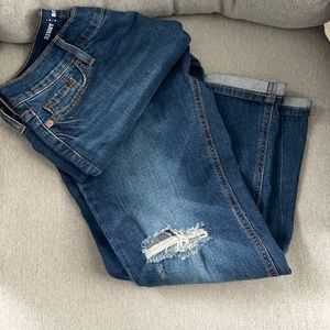 Old navy distressed boyfriend jeans